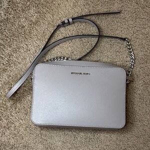 Michael Kors Light Gray Crossbody Bag